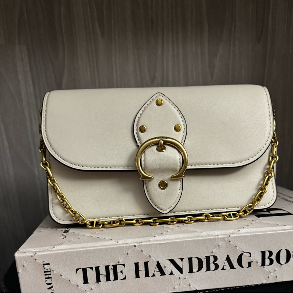 NWT Coach Beat Crossbody Elegant Handbag with Gold Accents